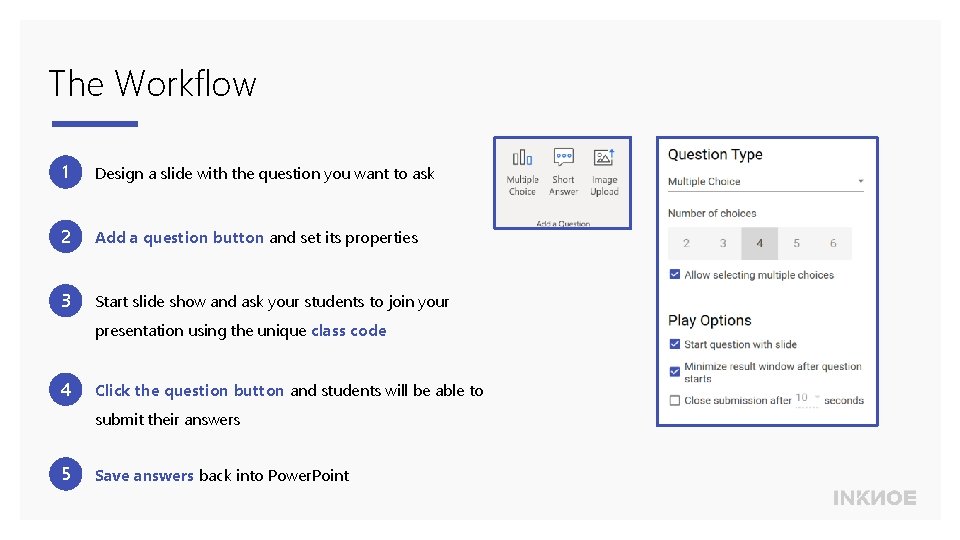 Class Point Convert slides into questions and engage