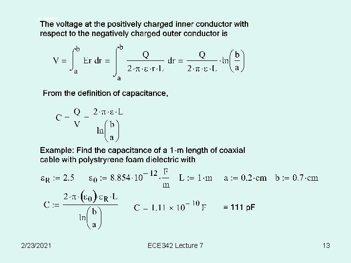 2/23/2021 ECE 342 Lecture 7 13 