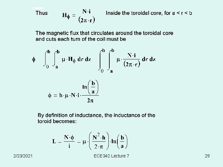 2/23/2021 ECE 342 Lecture 7 29 