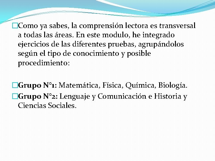 �Como ya sabes, la comprensión lectora es transversal a todas las áreas. En este