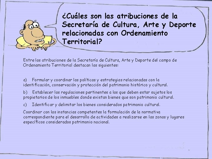 ¿Cuáles son las atribuciones de la Secretaría de Cultura, Arte y Deporte relacionadas con