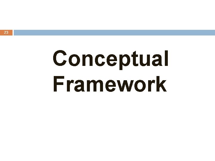 23 Conceptual Framework 