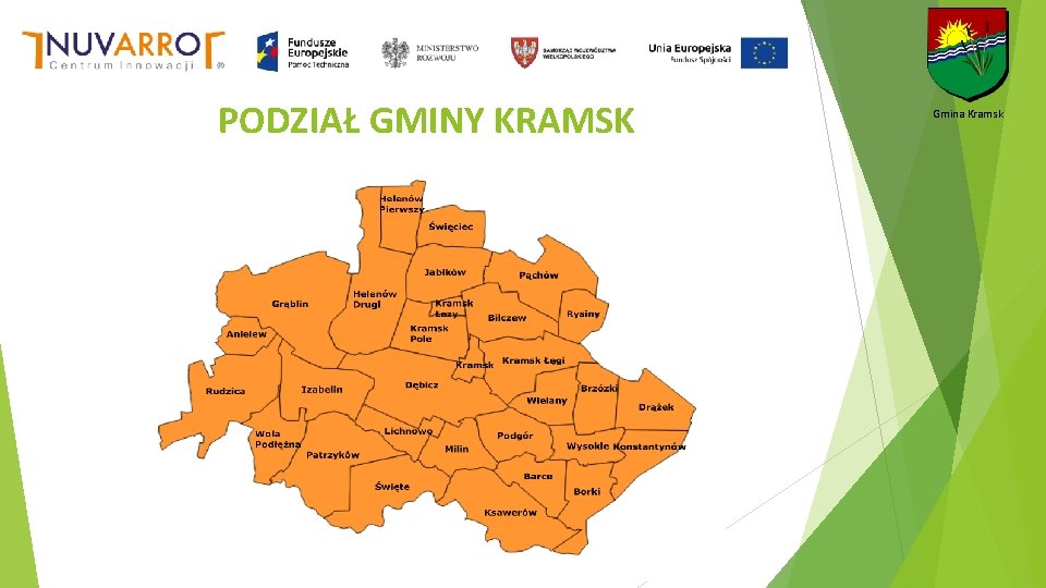 PODZIAŁ GMINY KRAMSK Gmina Kramsk 