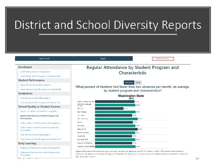 District and School Diversity Reports 19 