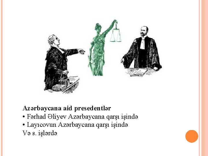 Azərbaycana aid presedentlər • Fərhad Əliyev Azərbaycana qarşı işində • Layıcovun Azərbaycana qarşı işində