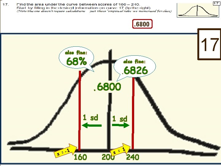 . 6800 17 also fine: 68% also fine: . 6826 . 6800 1 sd