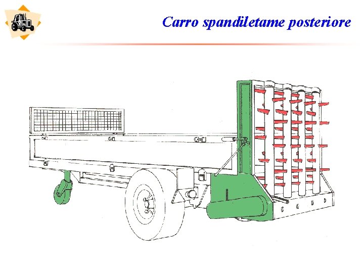 Carro spandiletame posteriore 