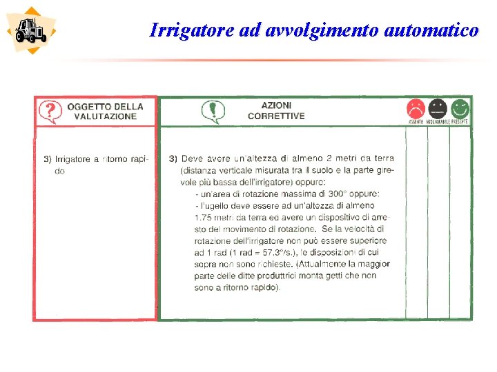 Irrigatore ad avvolgimento automatico 