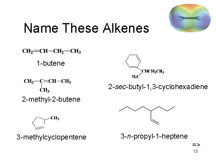 Name These Alkenes 1 -butene 2 -sec-butyl-1, 3 -cyclohexadiene 2 -methyl-2 -butene 3 -methylcyclopentene