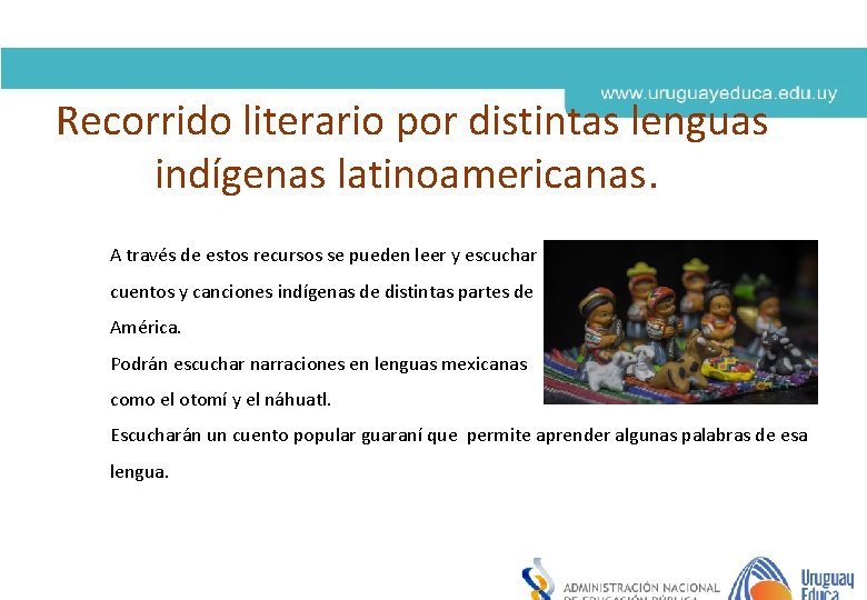 Recorrido literario por distintas lenguas indígenas latinoamericanas. Derechos de autor y Licencias A través