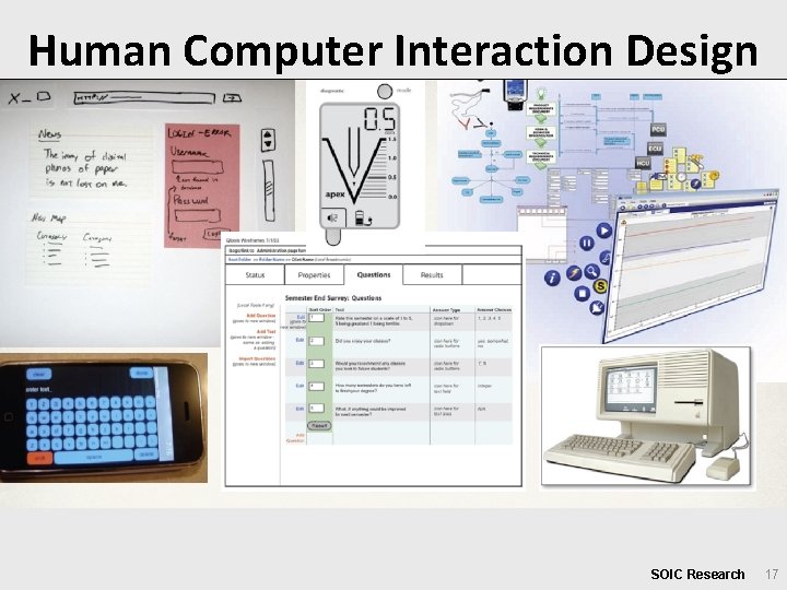 Human Computer Interaction Design • Interactions of Information technology with people • Designing usable