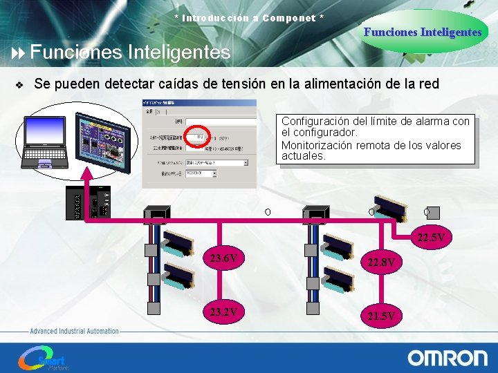 * Introducción a Componet * Funciones Inteligentes 8 Funciones Inteligentes v Se pueden detectar