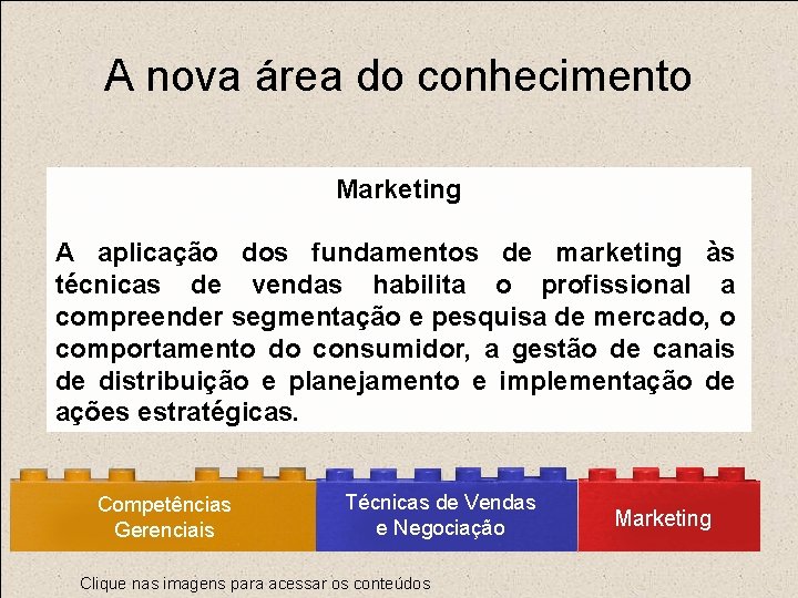 A nova área do conhecimento Marketing A aplicação dos fundamentos de marketing às técnicas