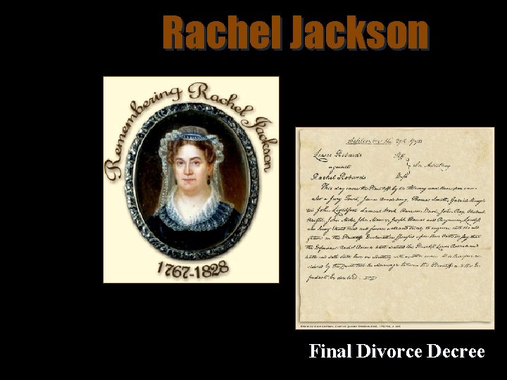 Rachel Jackson Final Divorce Decree 
