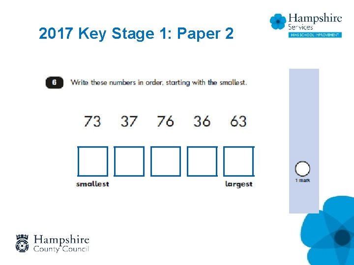 2017 Key Stage 1: Paper 2 