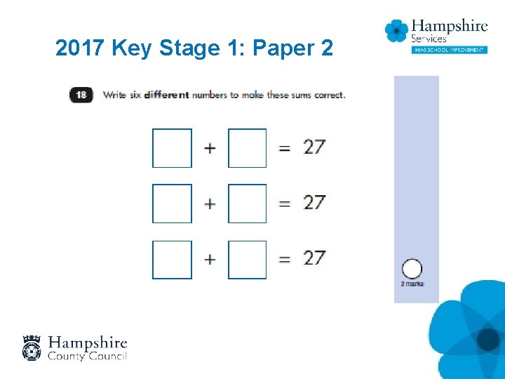 2017 Key Stage 1: Paper 2 