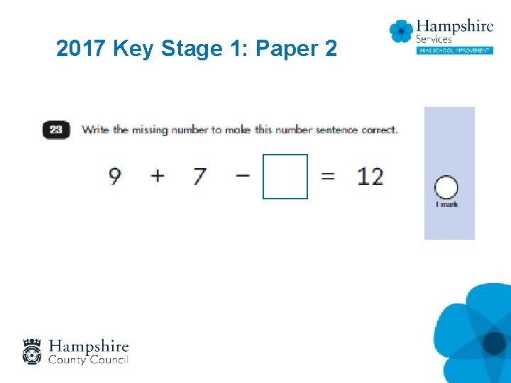 2017 Key Stage 1: Paper 2 