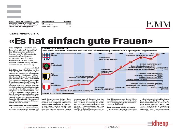 | ©IDHEAP – Andreas. Ladner@idheap. unil. ch | | 23/02/2021 | 