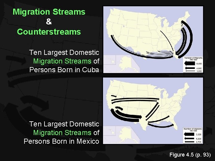 Migration Streams & Counterstreams Ten Largest Domestic Migration Streams of Persons Born in Cuba Migration Streams & Counterstreams Ten Largest Domestic Migration Streams of Persons Born in Cuba