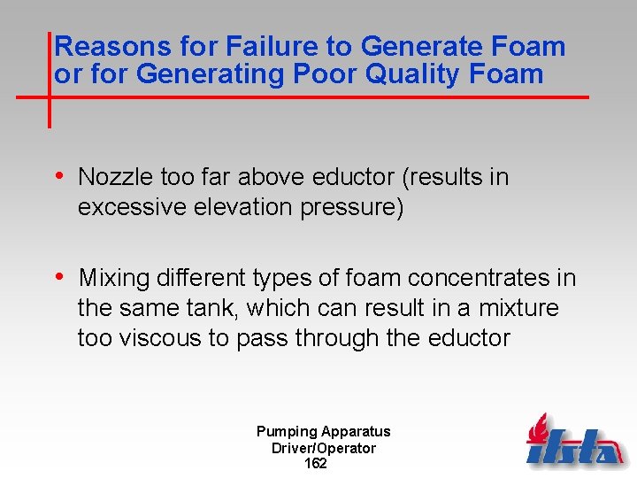 Reasons for Failure to Generate Foam or for Generating Poor Quality Foam • Nozzle