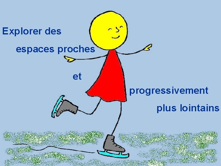 Explorer des espaces proches et progressivement plus lointains 