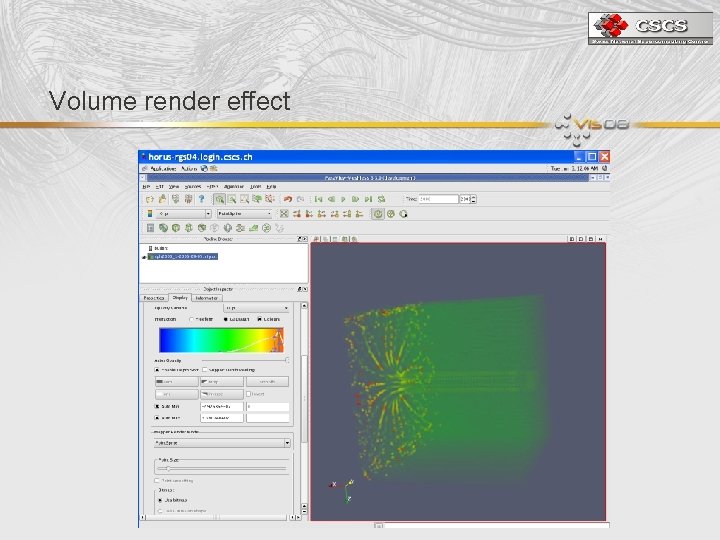 Volume render effect 
