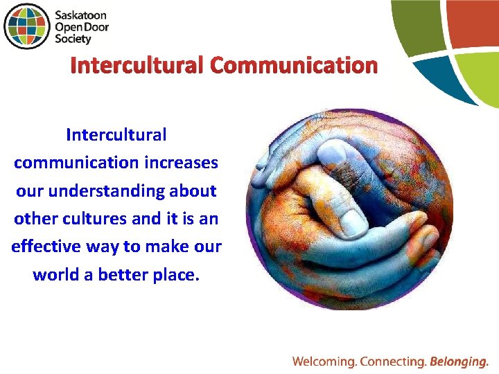 Intercultural Communication Intercultural communication increases our understanding about other cultures and it is an