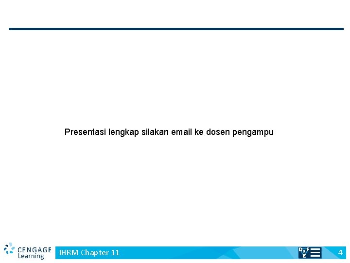 Presentasi lengkap silakan email ke dosen pengampu v IHRM Chapter 11 4 