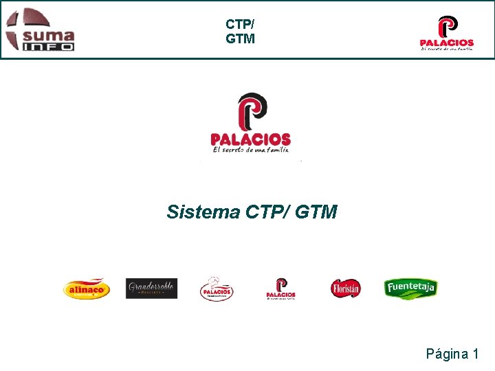 CTP/ GTM Sistema CTP/ GTM Página 1 