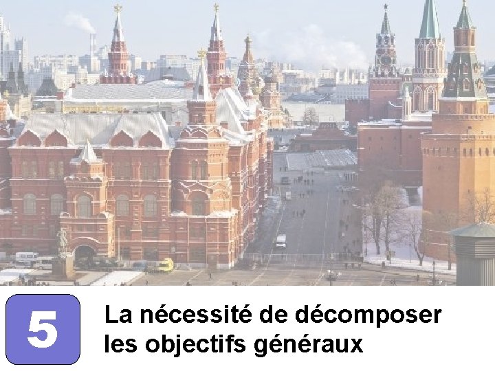 5 La nécessité de décomposer les objectifs généraux 