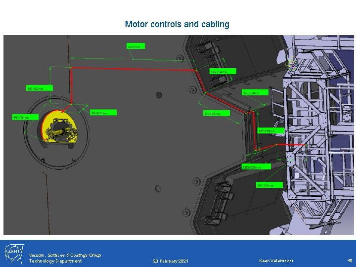 Motor controls and cabling Vacuum, Surfaces & Coatings Group Technology Department 23 February 2021 Motor controls and cabling Vacuum, Surfaces & Coatings Group Technology Department 23 February 2021
