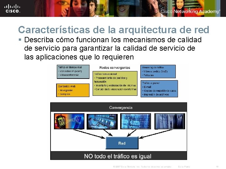 Características de la arquitectura de red § Describa cómo funcionan los mecanismos de calidad Características de la arquitectura de red § Describa cómo funcionan los mecanismos de calidad