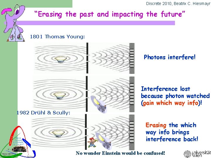 Discrete 2010, Beatrix C. Hiesmayr “Erasing the past and impacting the future” 1801 Thomas