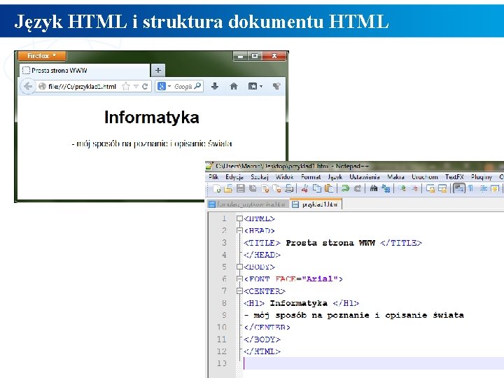Język HTML i struktura dokumentu HTML 4 