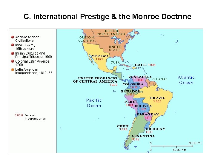 C. International Prestige & the Monroe Doctrine 