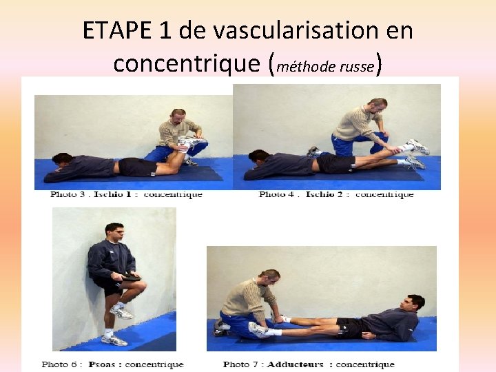 ETAPE 1 de vascularisation en concentrique (méthode russe) 