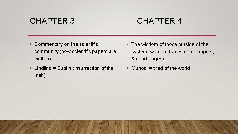 CHAPTER 3 CHAPTER 4 • Commentary on the scientific community (how scientific papers are CHAPTER 3 CHAPTER 4 • Commentary on the scientific community (how scientific papers are