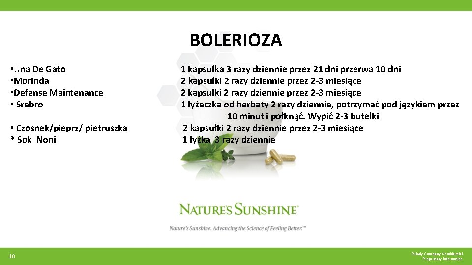 BOLERIOZA • Una De Gato • Morinda • Defense Maintenance • Srebro 1 kapsułka BOLERIOZA • Una De Gato • Morinda • Defense Maintenance • Srebro 1 kapsułka
