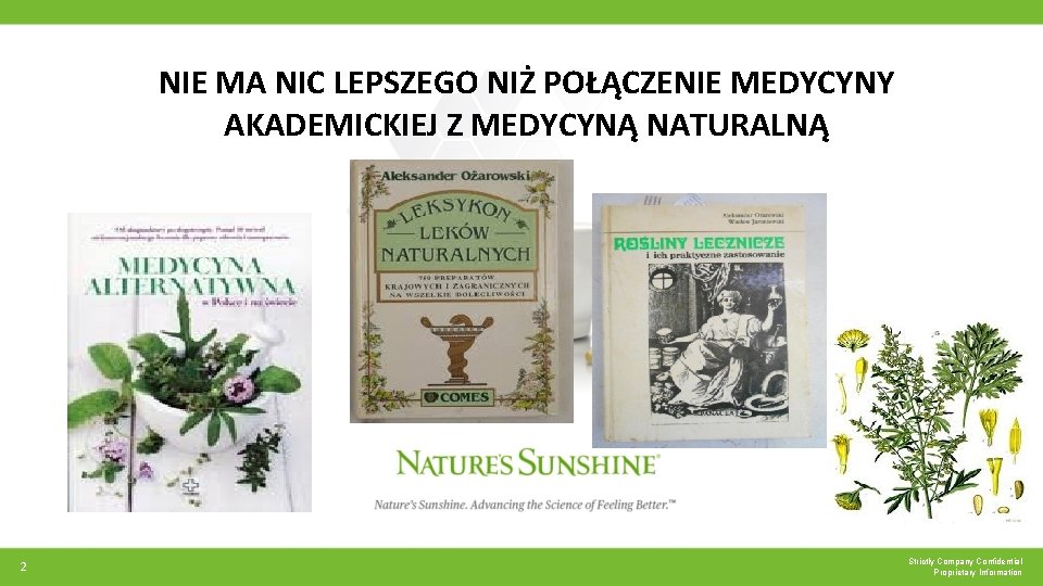 NIE MA NIC LEPSZEGO NIŻ POŁĄCZENIE MEDYCYNY AKADEMICKIEJ Z MEDYCYNĄ NATURALNĄ 2 Strictly Company NIE MA NIC LEPSZEGO NIŻ POŁĄCZENIE MEDYCYNY AKADEMICKIEJ Z MEDYCYNĄ NATURALNĄ 2 Strictly Company