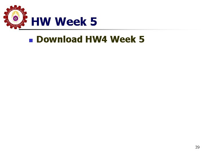 HW Week 5 n Download HW 4 Week 5 39 