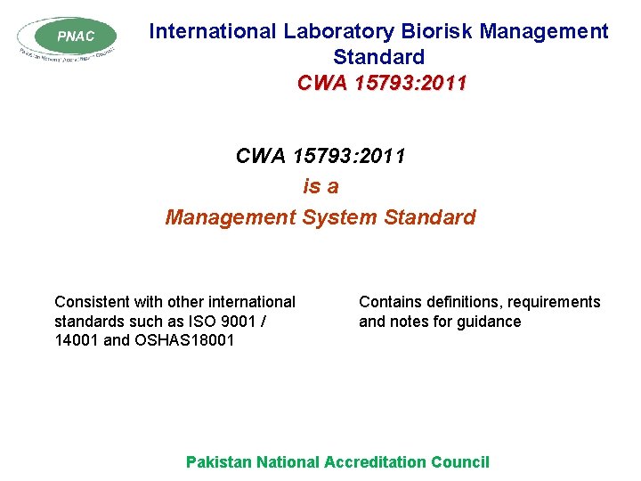 Biorisk Management Contents 1 2 3 4 5
