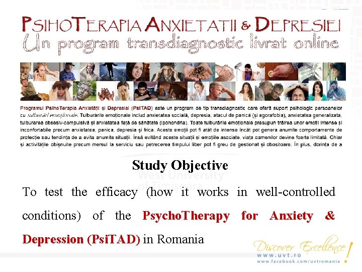 Study Objective To test the efficacy (how it works in well-controlled conditions) of the