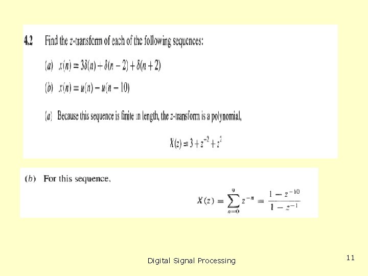 Digital Signal Processing 11 