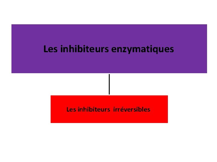 Les inhibiteurs enzymatiques Les inhibiteurs irréversibles 
