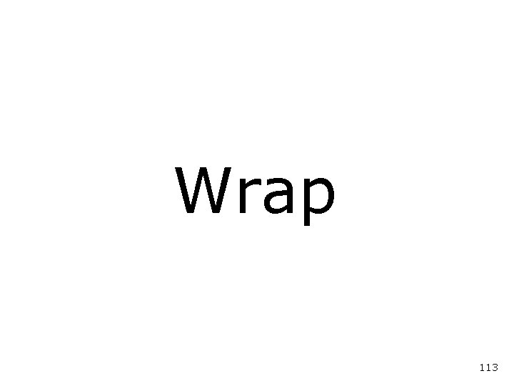 Wrap 113 