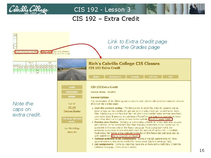 CIS 192 - Lesson 3 CIS 192 – Extra Credit Link to Extra Credit