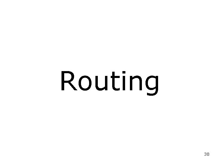 Routing 38 