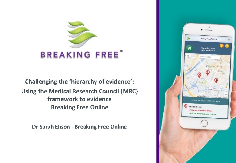 Challenging the ‘hierarchy of evidence’: Using the Medical Research Council (MRC) framework to evidence