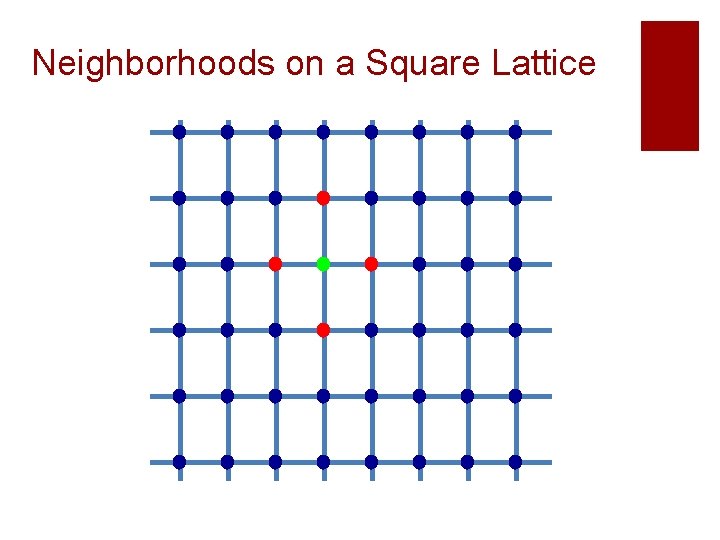 Neighborhoods on a Square Lattice Neighborhoods on a Square Lattice