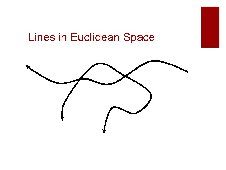 Lines in Euclidean Space Lines in Euclidean Space